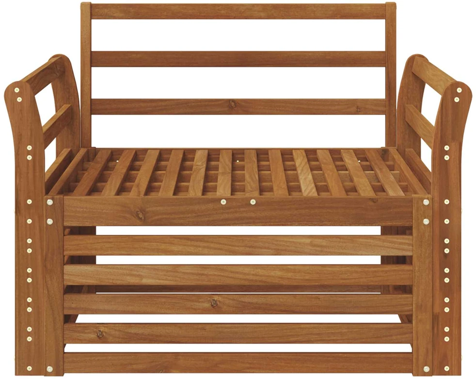 2 vnt. Lauko sofa Natūrali