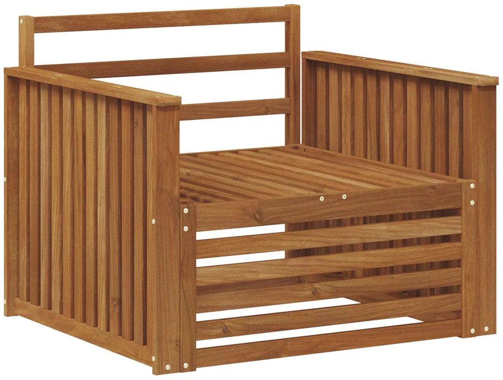 2 vnt. Lauko sofa Natūrali