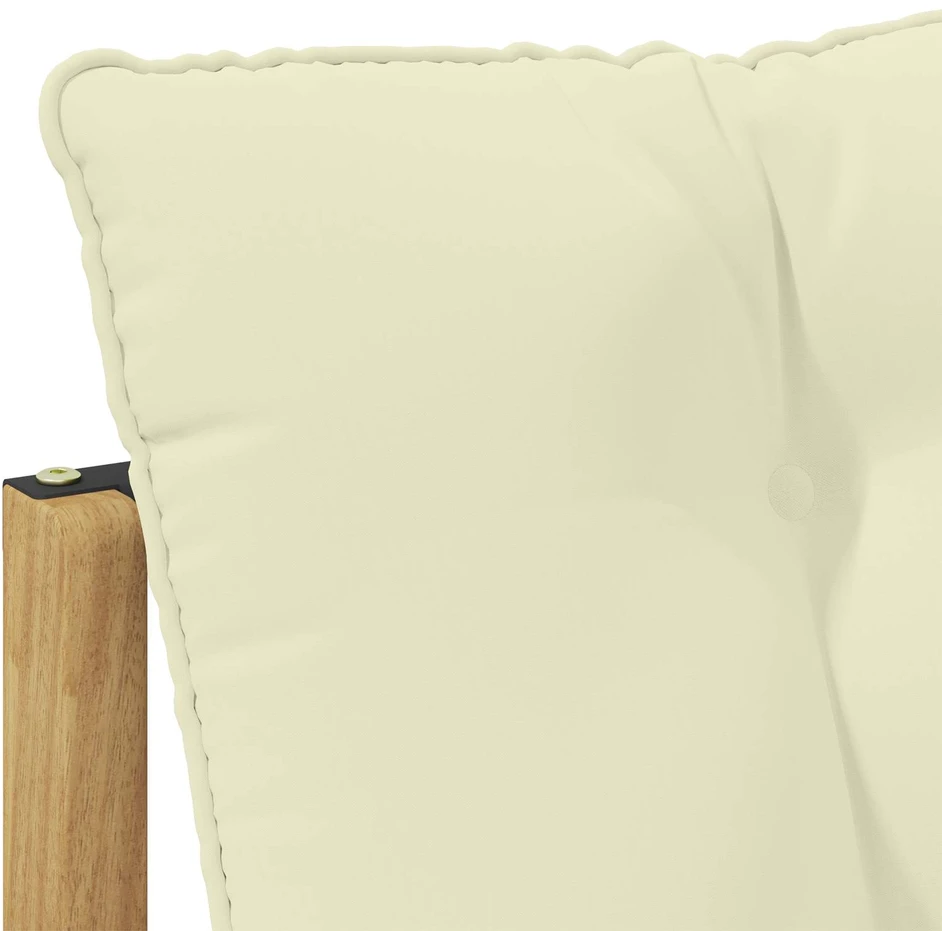 2 vnt. Lauko vidurinė ir kampinė sofa Balta