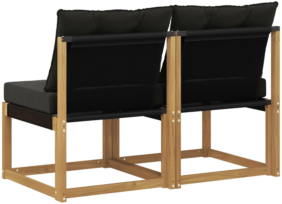 2 vnt. Lauko Vidurinis Sofa Balta