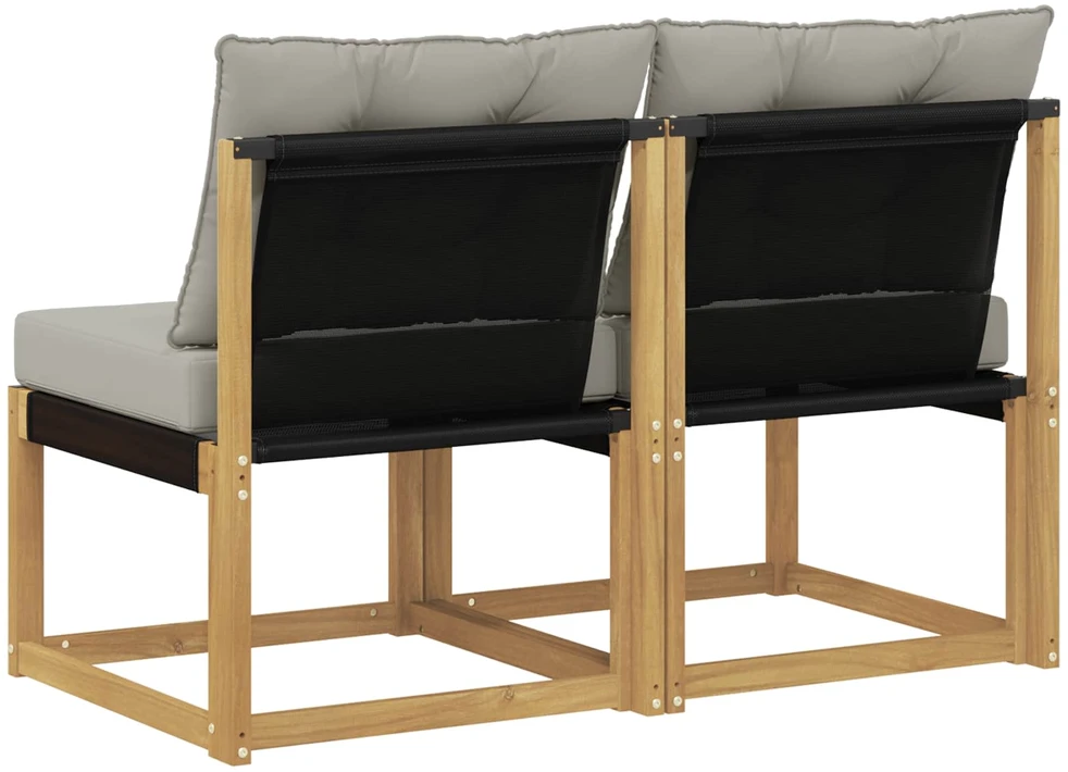 2 vnt. Lauko Vidurinis Sofa Balta