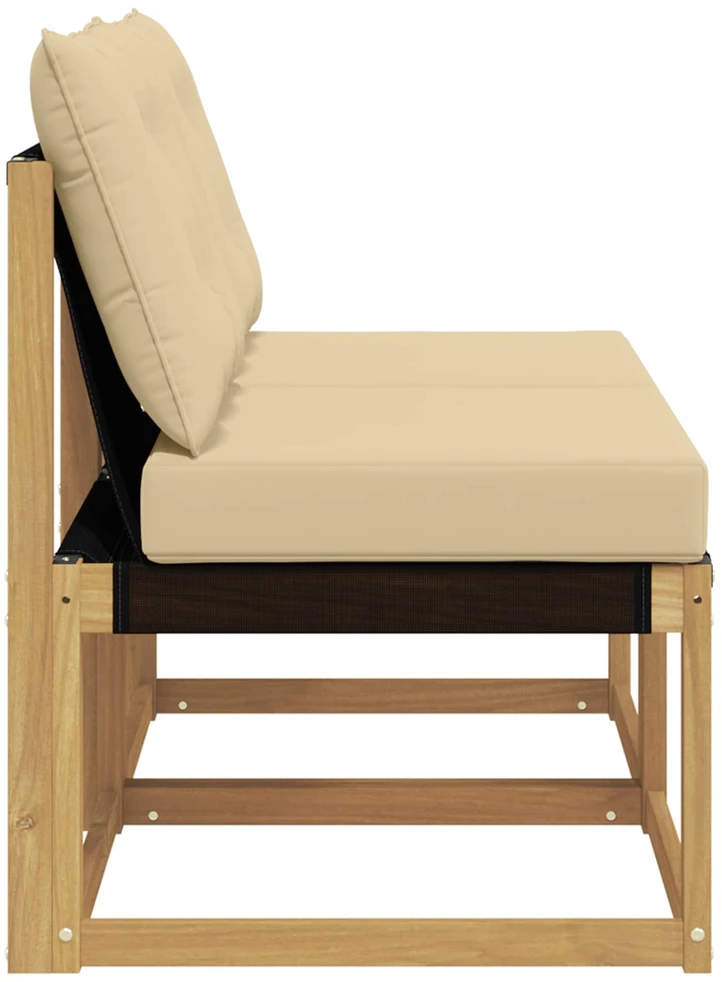 2 vnt. Lauko Vidurinis Sofa Balta