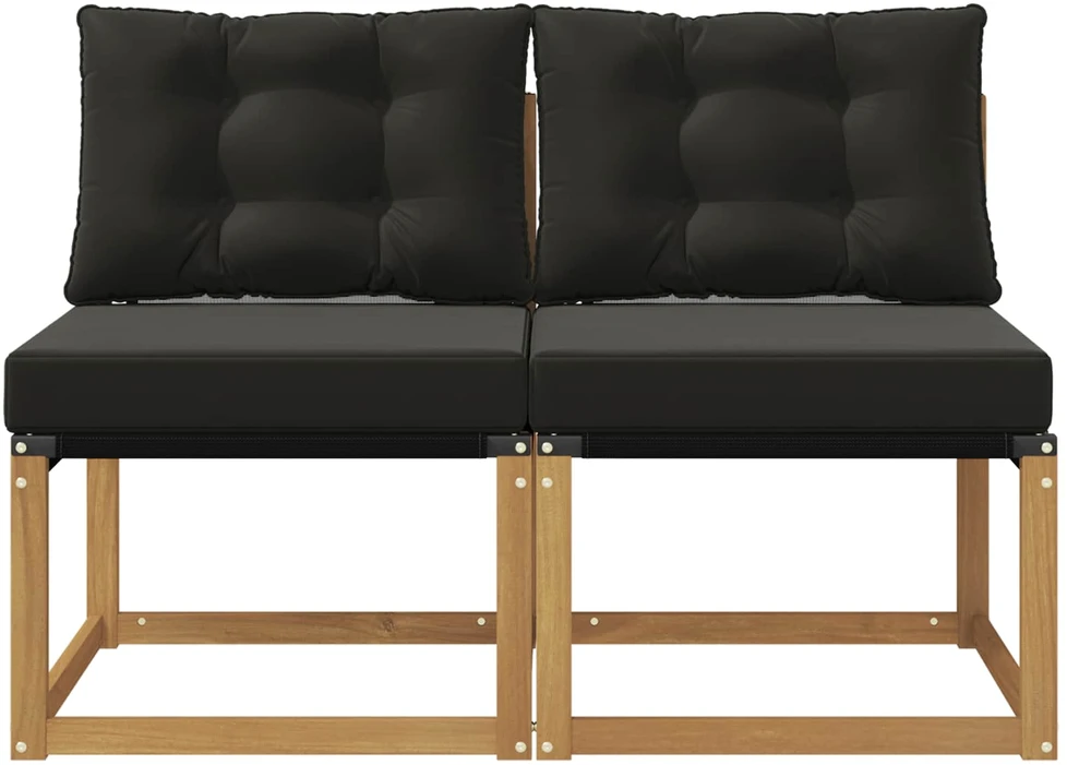 2 vnt. Lauko Vidurinis Sofa Balta