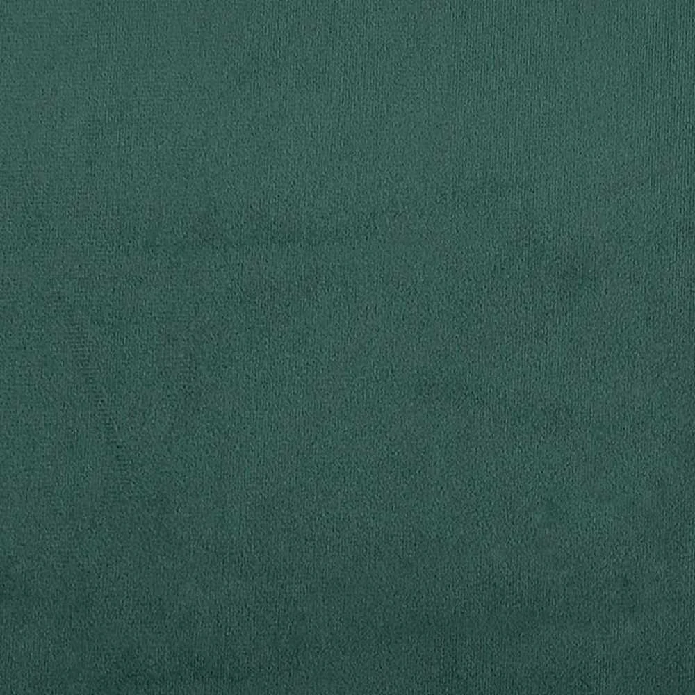 Osmanų lovos rėmas su čiužiniais, žalias, 200x200cm, aksomas