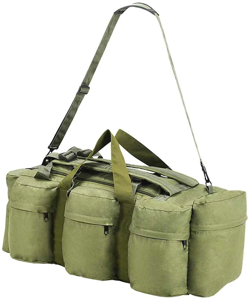 3-1 Militaristinio stiliaus daiktų krepšys, žalias, 90l