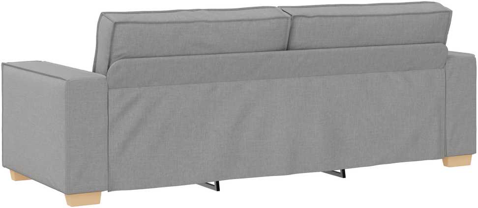 Sofa 3 pcs Debesų pilka Lino mišinio audinys