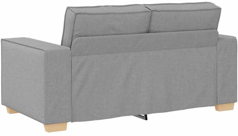 Sofa 3 pcs Debesų pilka Lino mišinio audinys