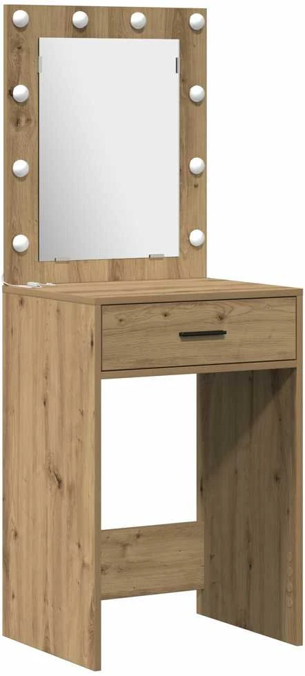 Makiažo stalas 3 vnt. Ruda 40 x 41 x 135 cm Apdirbta mediena