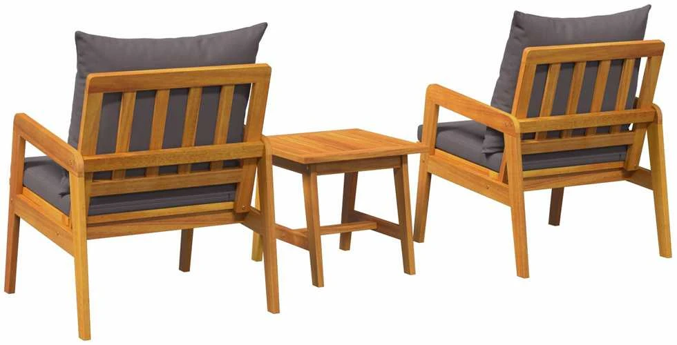 Lauko baldų komplektas Bistro komplektas 3 vnt. Ruda Kietos akacijos mediena
