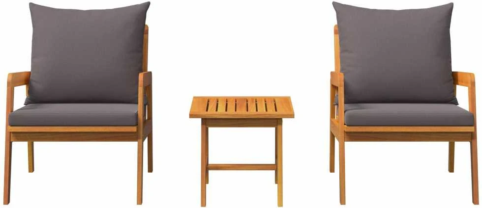 Lauko baldų komplektas Bistro komplektas 3 vnt. Ruda Kietos akacijos mediena