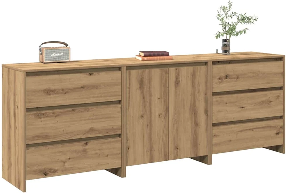 3 dalių indauja Artisan Oak Engineered Wood