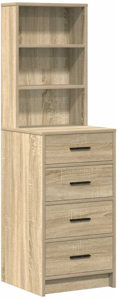 Makiažo stalas 3 vnt. Ruda 40 x 41 x 135 cm Apdirbta mediena