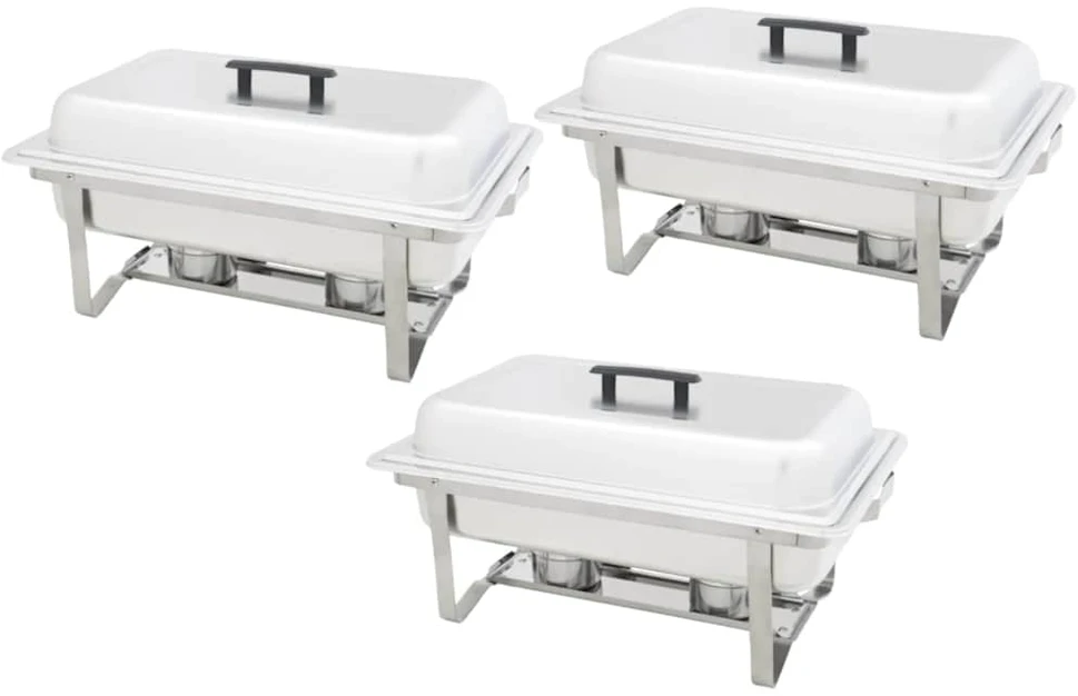 3 dalių marmitų komplektas, nerūdijantis plienas