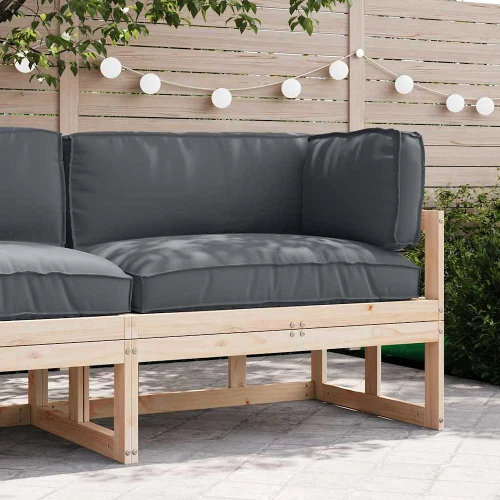 Pallet pagalvių rinkinys Oksfordo audinys Antracito