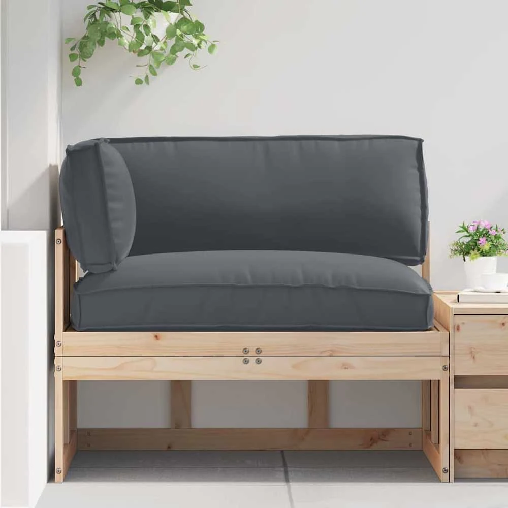 Pallet pagalvių rinkinys Oksfordo audinys Antracito