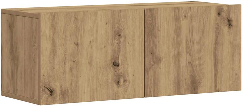 TV staliukas 3 dalių sieninis televizoriaus spintelės komplektas Artisan Oak