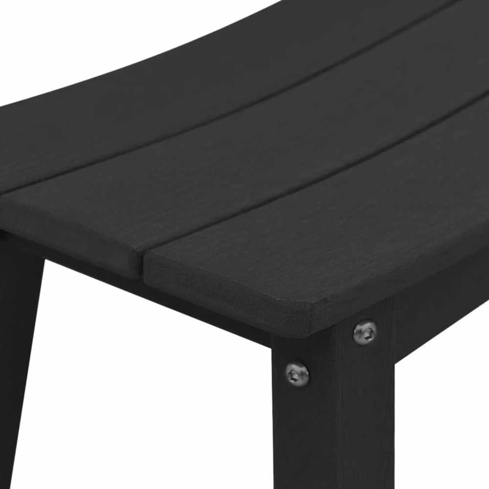 Lauko baldų komplektas Sodo baro komplektas 3 vnt. Juoda HDPE