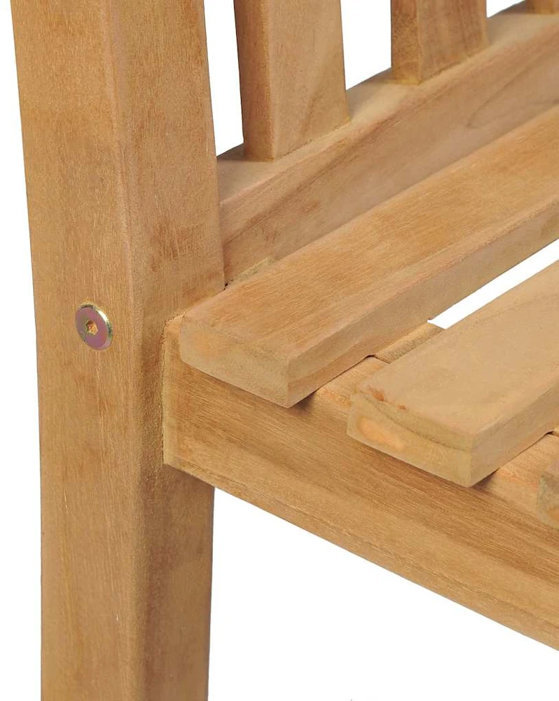 Lauko baldų komplektas Sodo valgomojo baldų komplektas, 3 dalių, tikmedžio masyvas