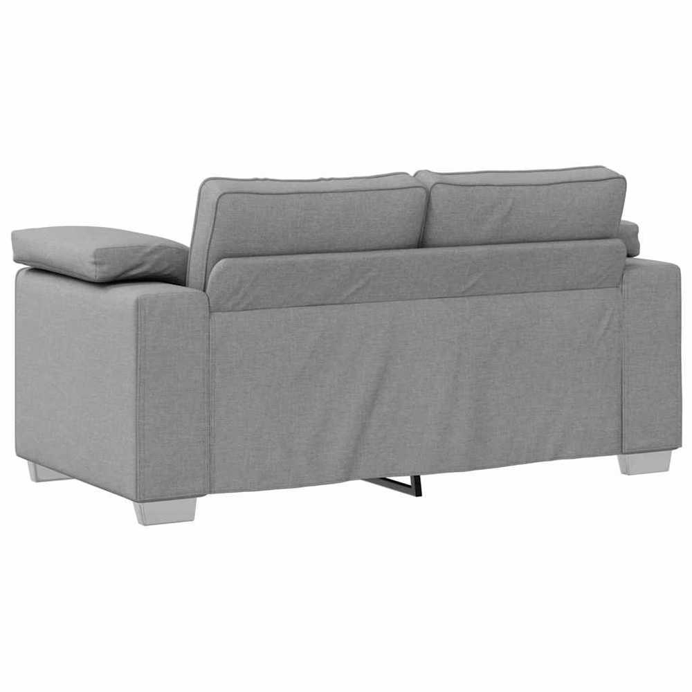 Sofa 3 vnt. Debesų pilka Lino mišinio audinys