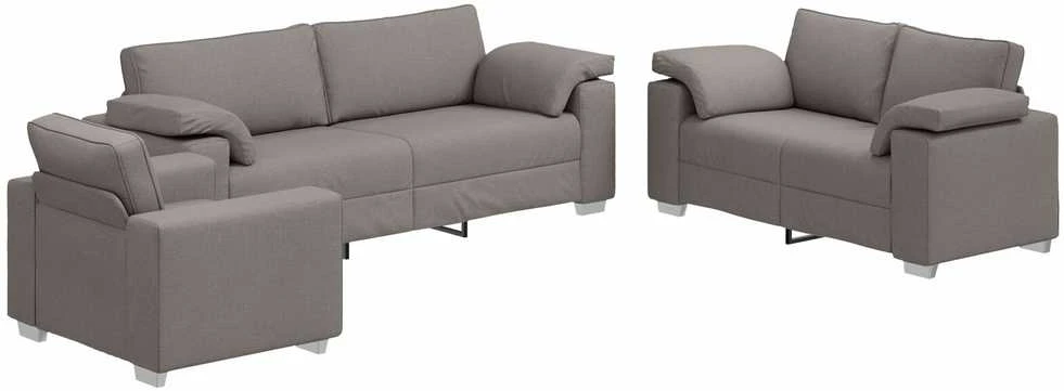 Sofa 3 vnt. Tortora Lino mišinio audinys