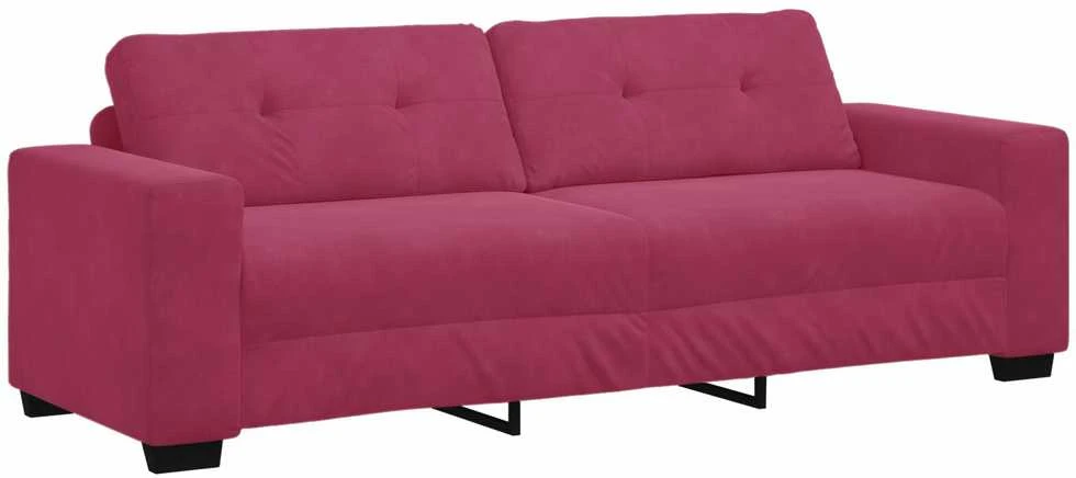 Sofa Sofos komplektas 3 vnt. Vėjo raudona Aksomas