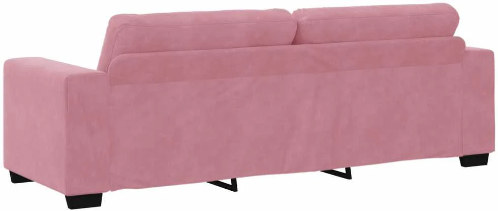 Sofa Sofos komplektas 3 vnt. Rožinė Aksomas