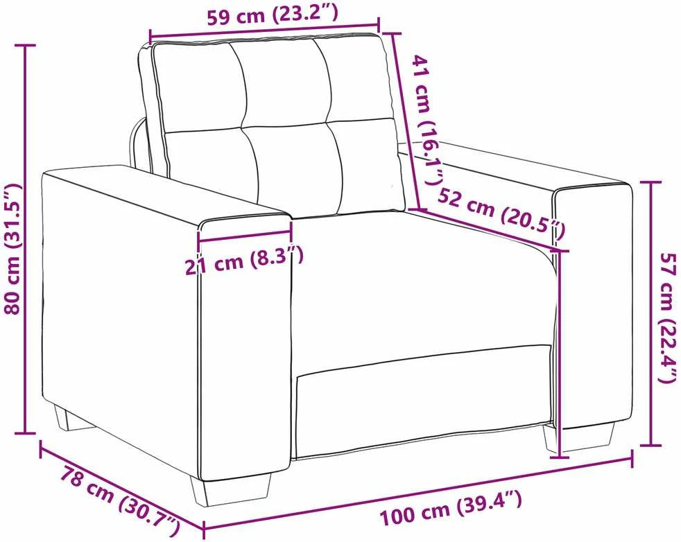 Sofa Sofos komplektas 3 vnt. Rožinė Aksomas