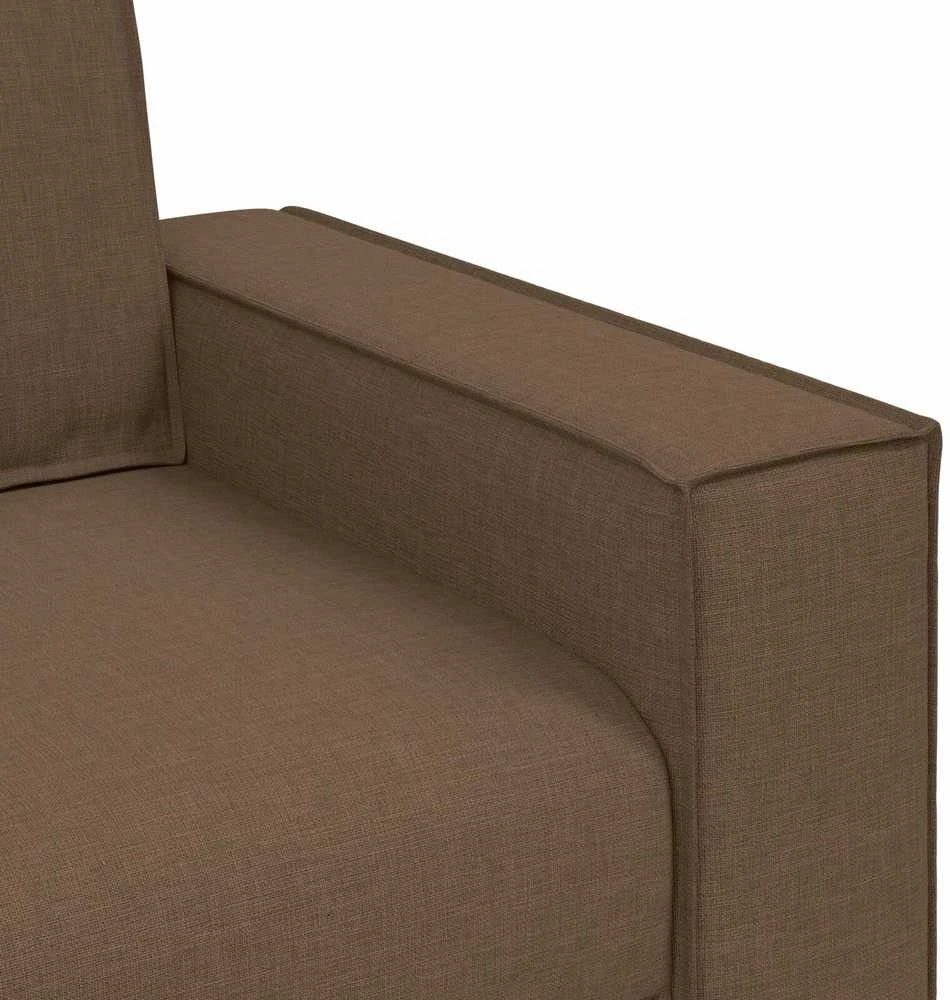Sofa 3 vnt. Ruda Lino mišinio audinys