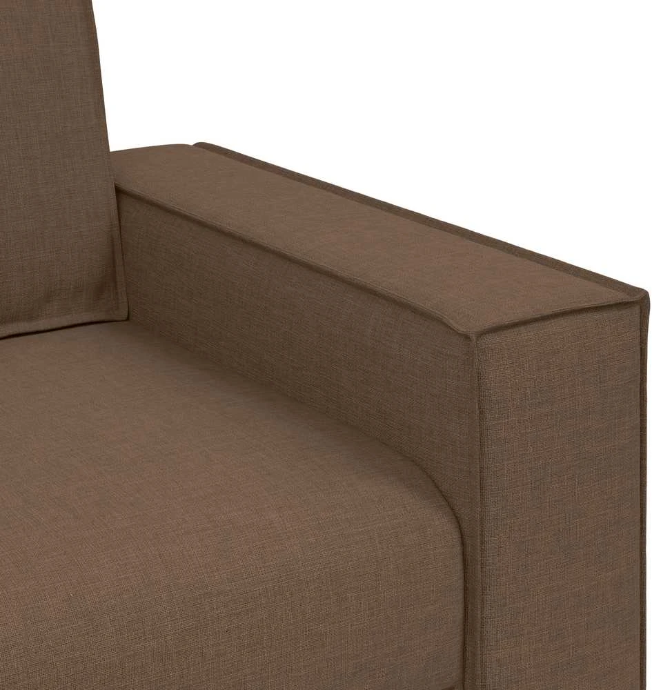 Sofa 3 vnt. Ruda Lino mišinio audinys