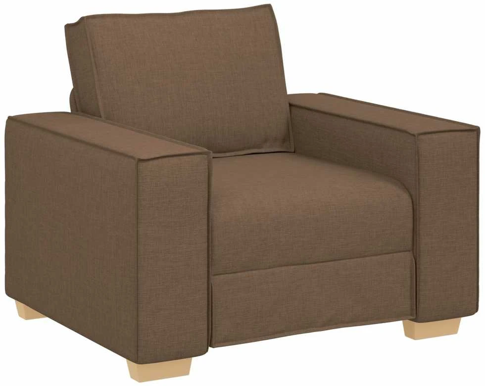Sofa 3 vnt. Ruda Lino mišinio audinys