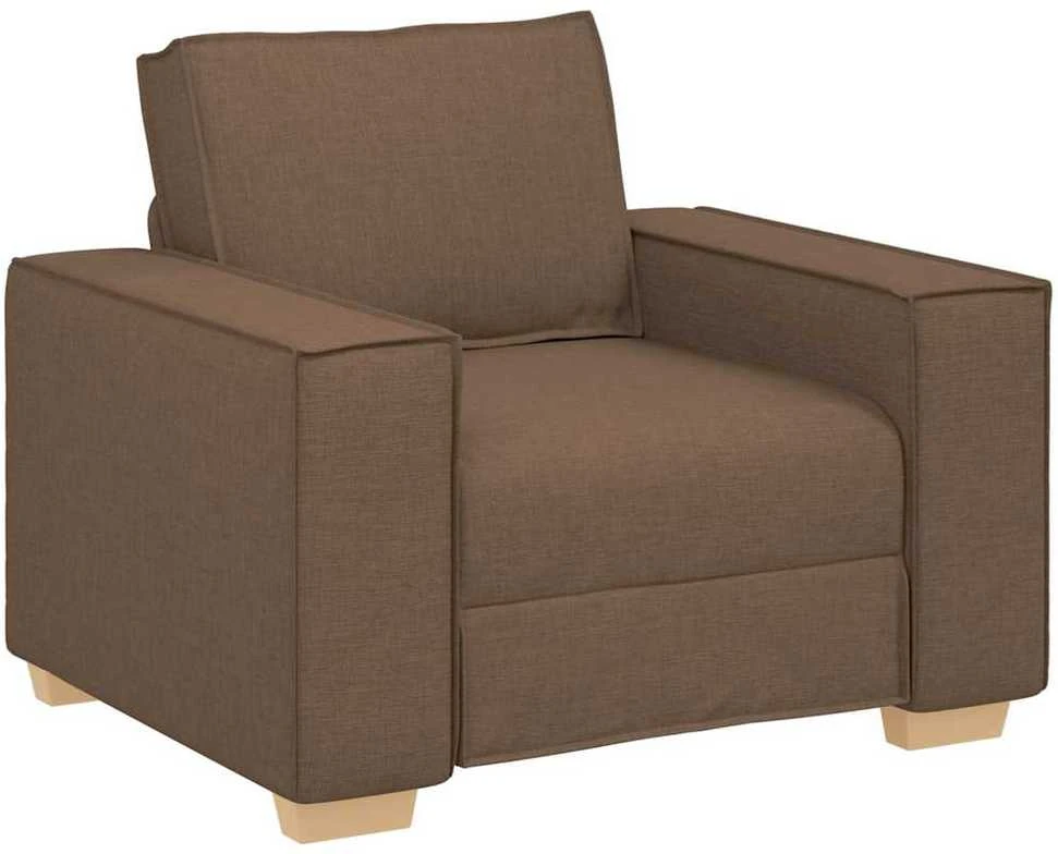 Sofa 3 vnt. Ruda Lino mišinio audinys