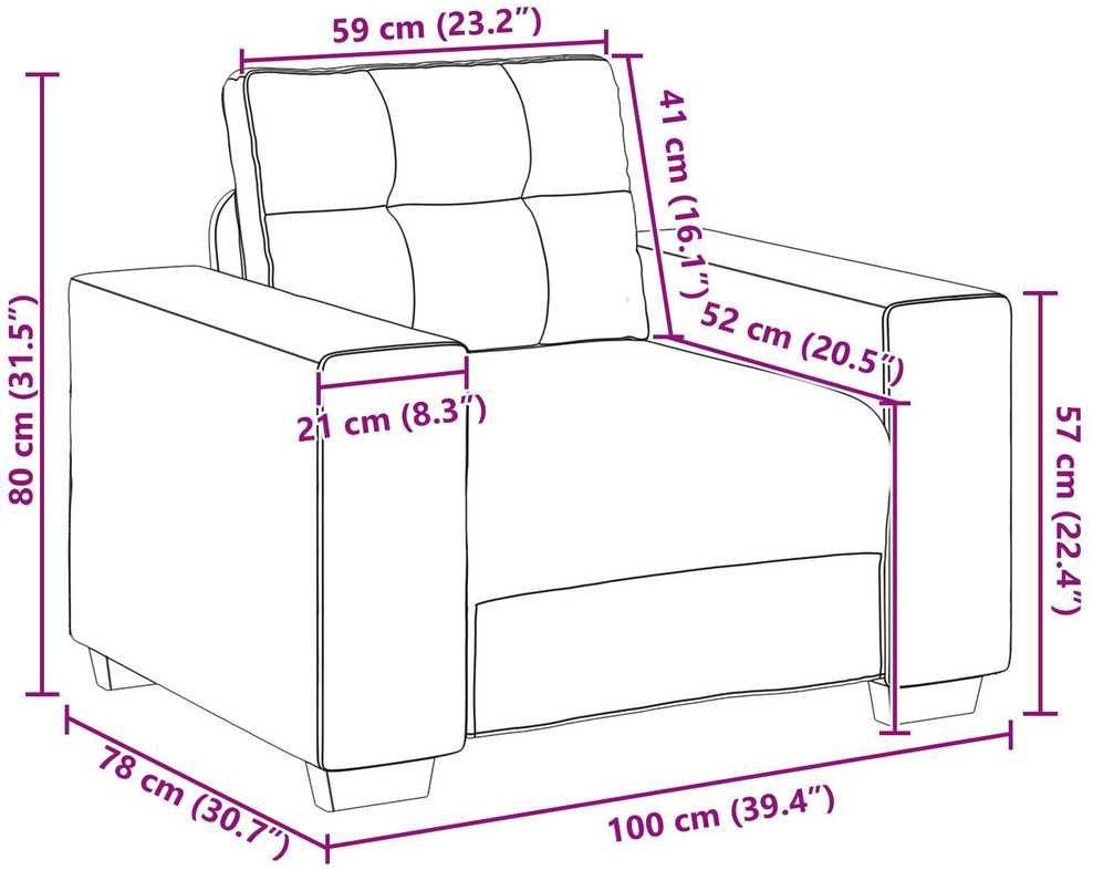 Sofa 3 pcs Šviesiai pilka 221 x 80 x 80 cm Lino mišinio audinys