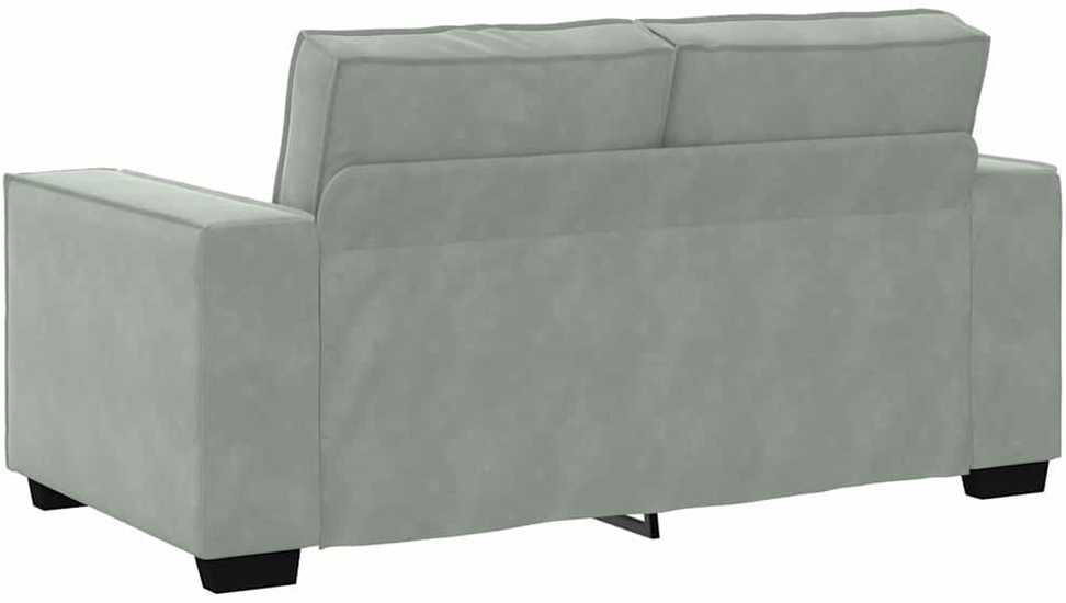 Sofa 3 vnt. Šviesiai pilka Lino mišinio audinys