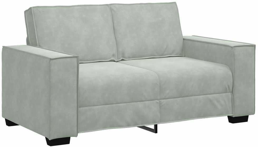 Sofa 3 vnt. Šviesiai pilka Lino mišinio audinys