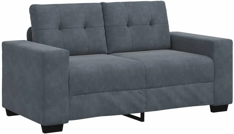 Sofa Sofos komplektas 3 vnt. Tamsiai pilka Aksomas