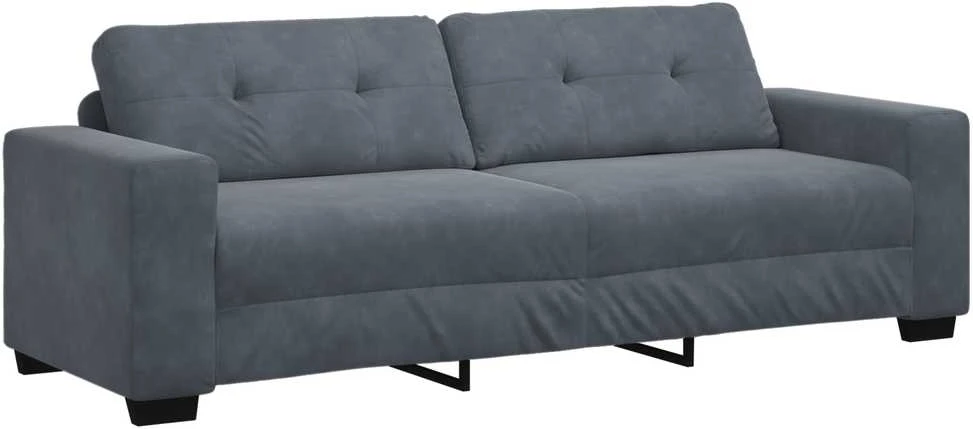 Sofa Sofos komplektas 3 vnt. Tamsiai pilka Aksomas