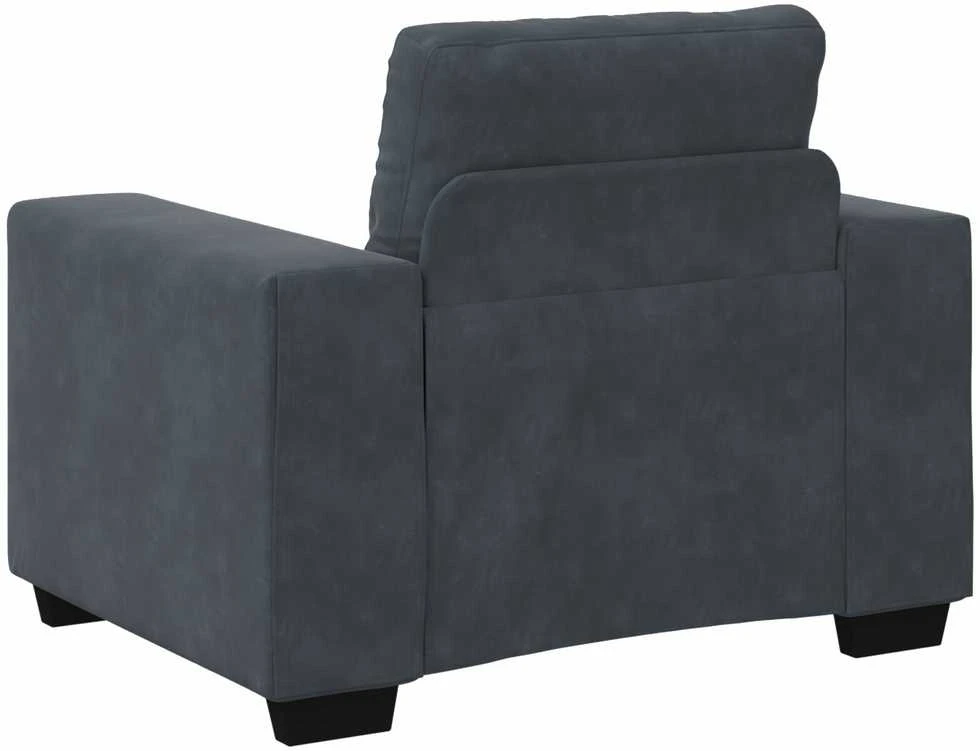 Sofa Sofos komplektas 3 vnt. Tamsiai pilka Aksomas