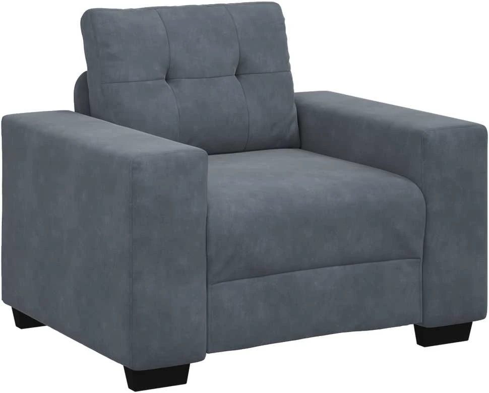 Sofa Sofos komplektas 3 vnt. Tamsiai pilka Aksomas