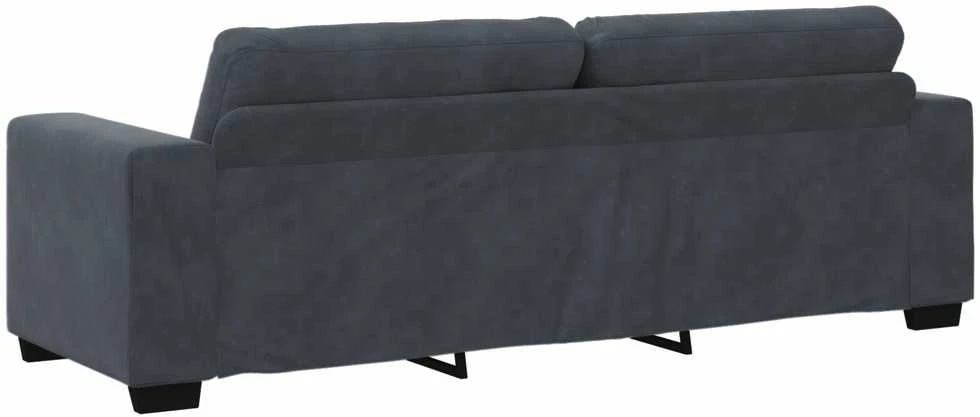 Sofa Sofos komplektas 3 vnt. Tamsiai pilka Aksomas