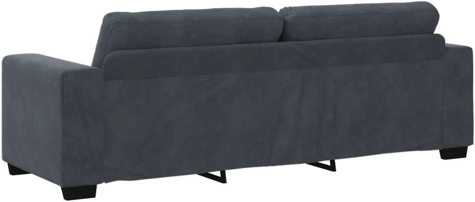 Sofa Sofos komplektas 3 vnt. Tamsiai pilka Aksomas
