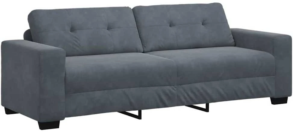 Sofa Sofos komplektas 3 vnt. Tamsiai pilka Aksomas