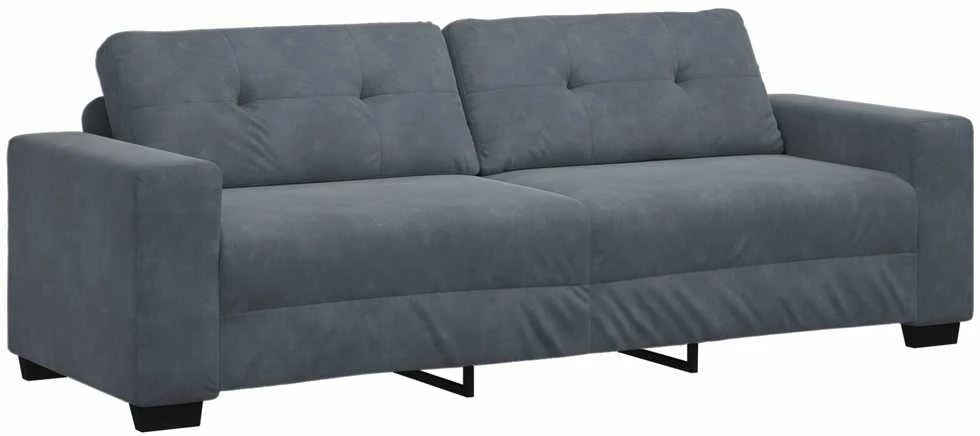Sofa Sofos komplektas 3 vnt. Tamsiai pilka Aksomas