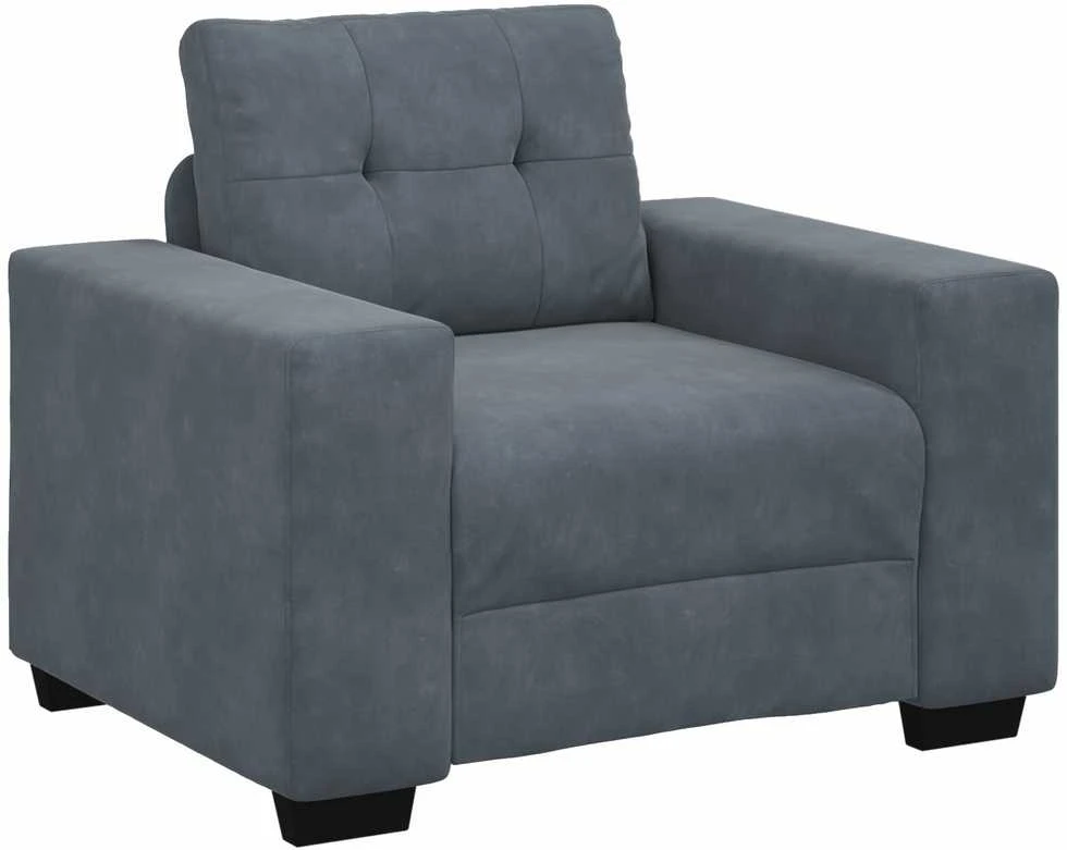 Sofa Sofos komplektas 3 vnt. Tamsiai pilka Aksomas
