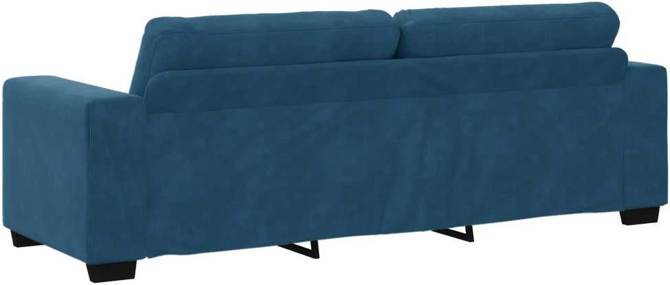 Sofa Sofos komplektas 3 vnt. Mėlyna Aksomas