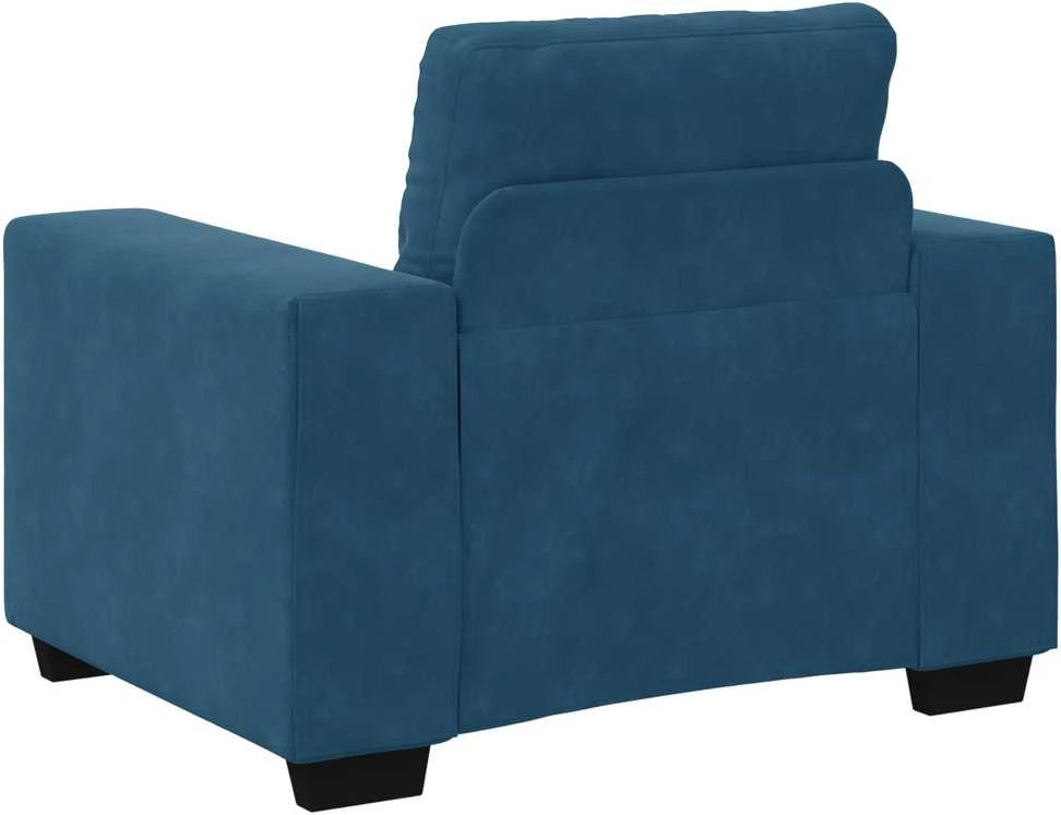 Sofa Sofos komplektas 3 vnt. Mėlyna Aksomas