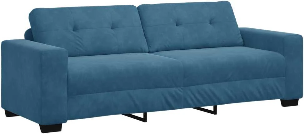 Sofa Sofos komplektas 3 vnt. Mėlyna Aksomas