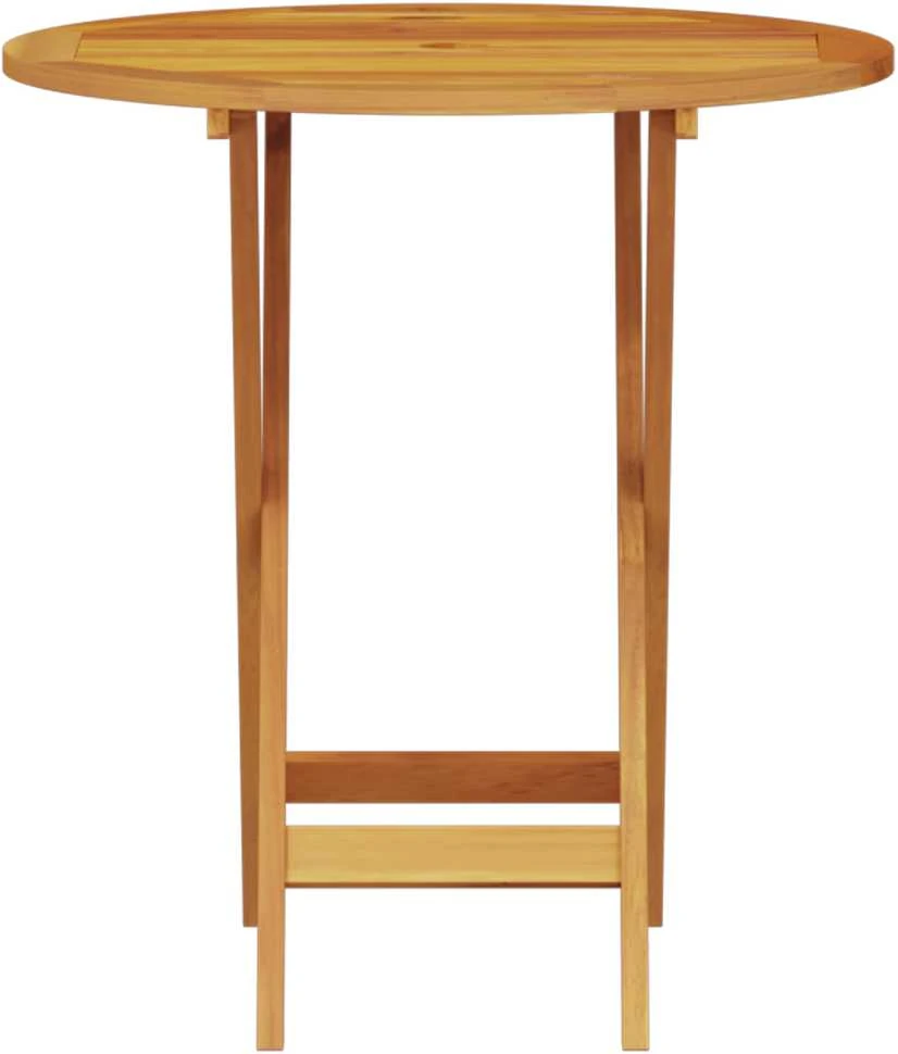 Lauko baldų komplektas Sulankstomas bistro rinkinys 3 vnt. Ruda