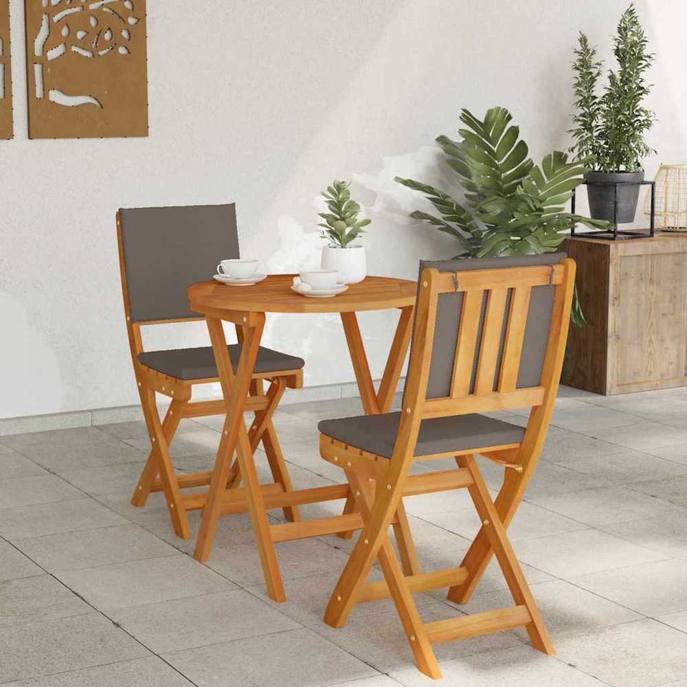 Lauko baldų komplektas Bistro komplektas 3 vnt. Natūralus aliejus