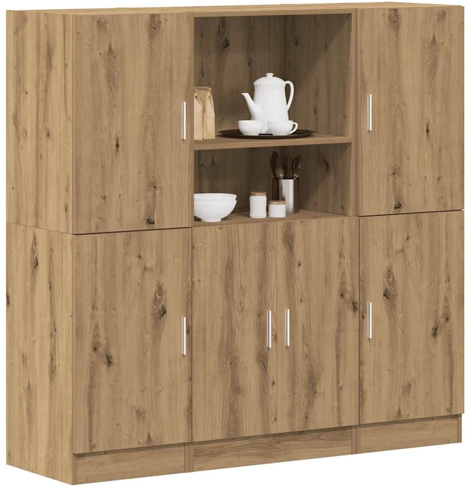 3 dalių virtuvės spintelių rinkinys Artisan ąžuolas
