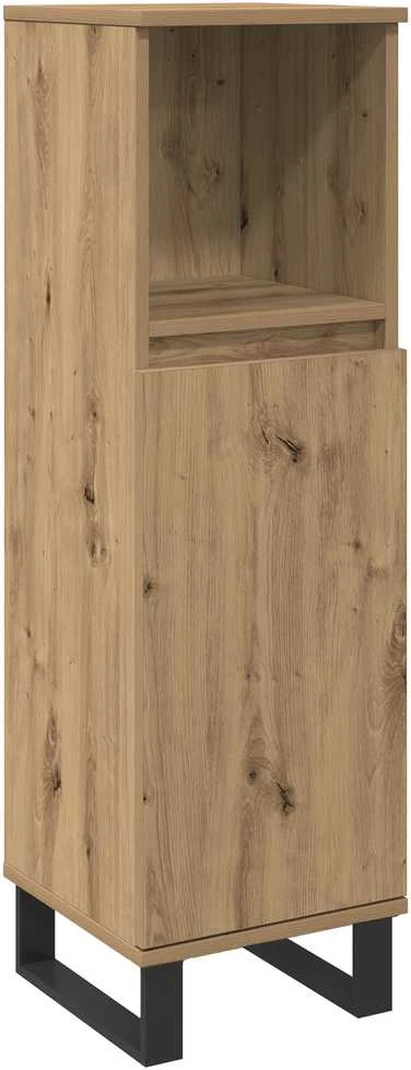 Vonios baldų rinkinys 3 vnt. Ruda 30 x 30 x 180 cm